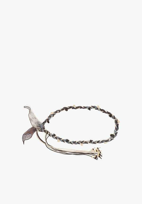 Bershka BRAIDED - CORD BELT - Belt - dark brown