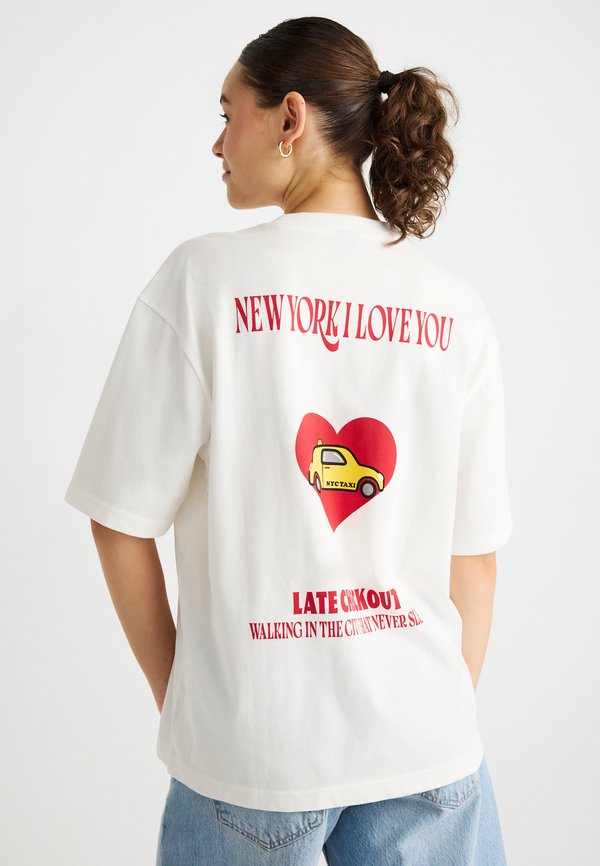 Gina Tricot PRINTED OVERSIZED TEE