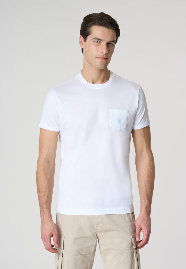 U.S. Polo Assn. A MANICHE CORTE IN QUALITY CON TASCHINO SUL PETTO E LOGO