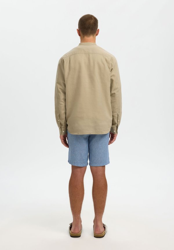 Selected Long sleeved linen blend