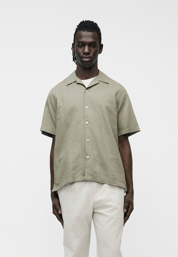 Selected Short sleeved linen blend