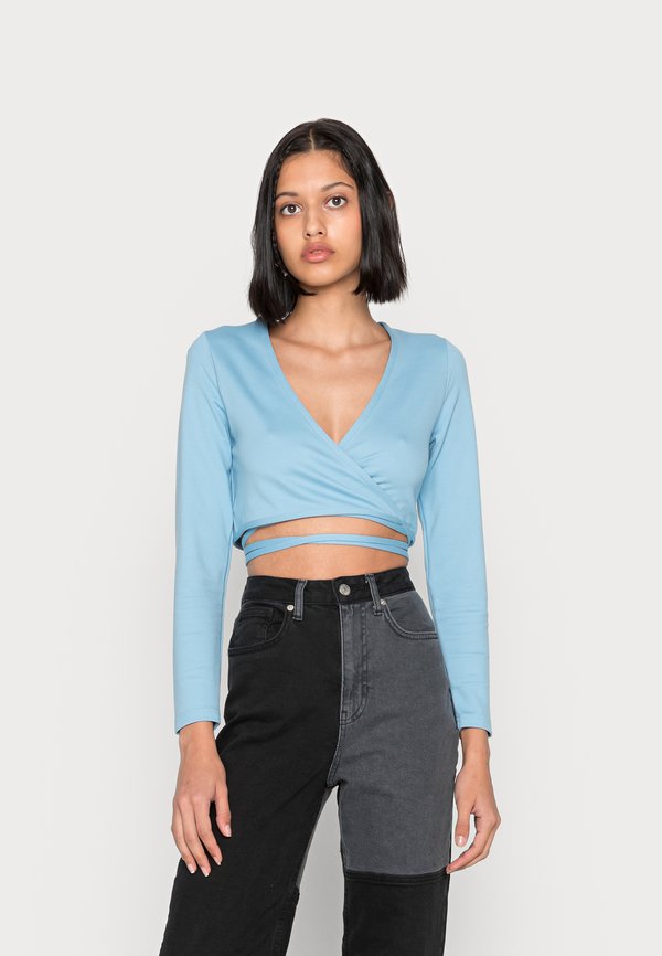 Cotton On CROSS OVER TIE UP LONG SLEEVE TOP