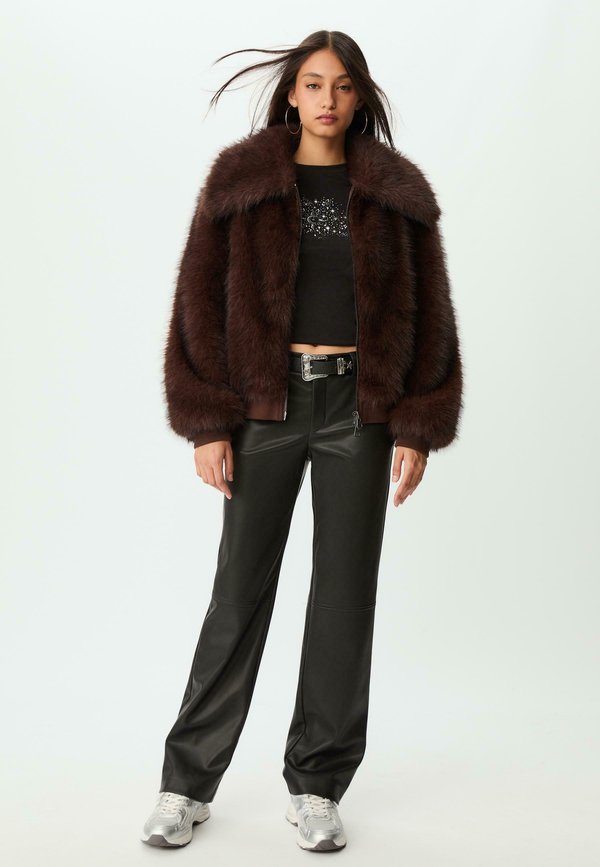 Stradivarius STRAIGHT WITH SIDE ZIP