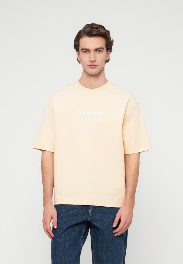 Selected SLHRELAXWILL O NECK LOGO TEE