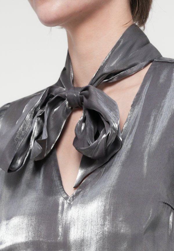 VILA VIESSA V NECK TIE SHIRT