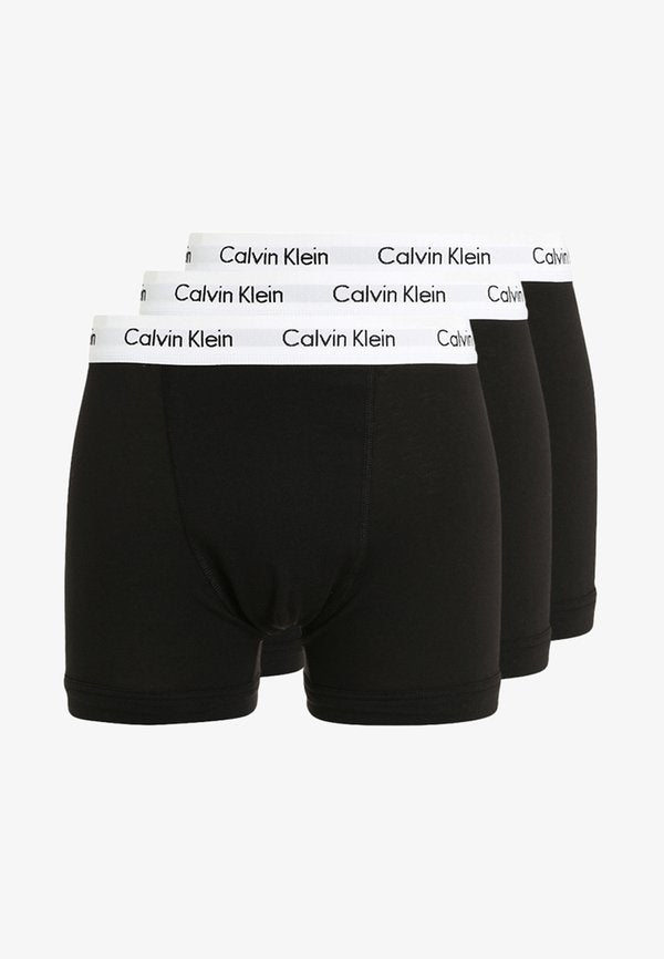 Calvin Klein Underwear TRUNK 3 PACK COTTON STRETCH - Trunks - black