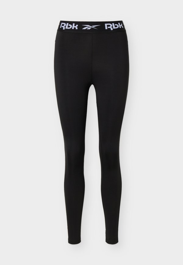 Reebok CORE FITNESS TRAINING RUCHED  - Leggings - black