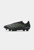adidas Performance COPA PURE III ELITE LACELESS FIRM GROUND FOOTBALL BOOTS - Firm-ground football boots - core black/dgh solid grey/lucid lemon