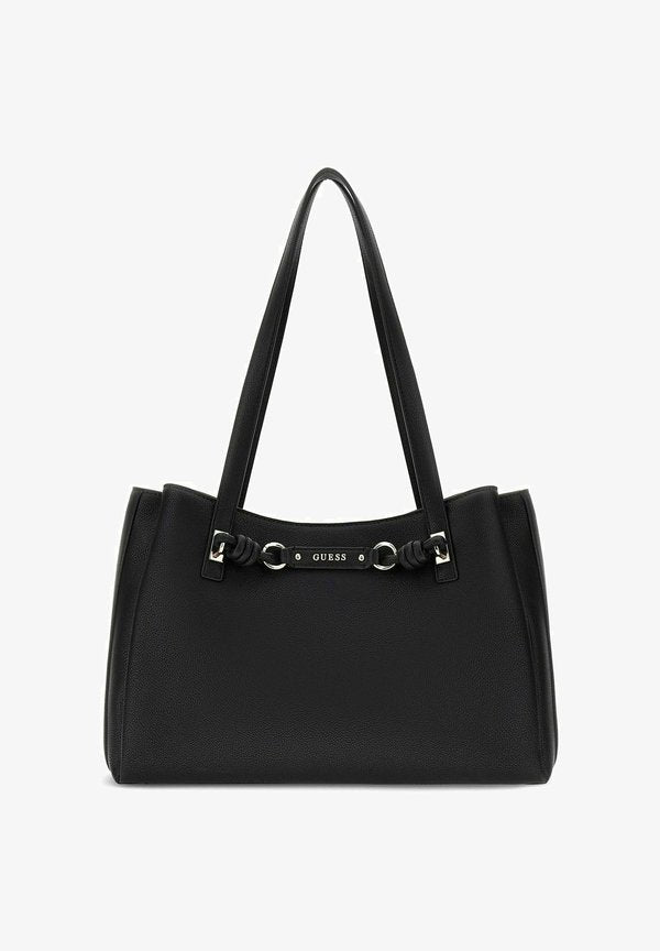 Guess CAMELIA 3 COMPARTMENT TOTE - Handbag - black