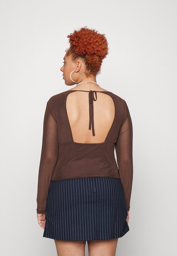 Cotton On Curve GEMMA MESH OPEN BACK LONG SLEEVE TOP