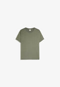 Bershka SHORT SLEEVE - T-SHIRT - Basic T-shirt - khaki