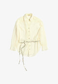 Mango ADULT - Button-down blouse - beige