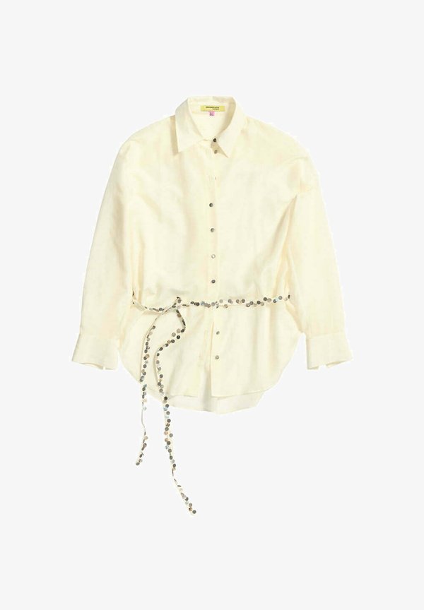 Mango ADULT - Button-down blouse - beige