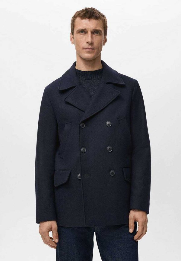 Mango Classic coat - royal blue