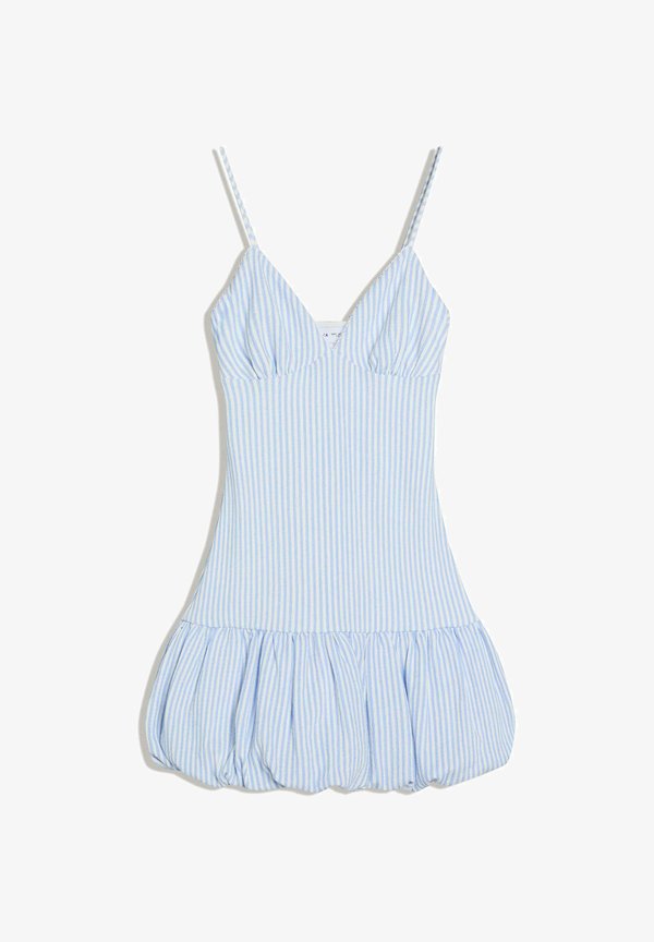 Bershka MINI BALLOON DRESS - Day dress - dark blue