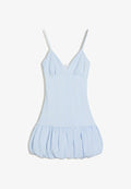 Bershka MINI BALLOON DRESS - Day dress - dark blue