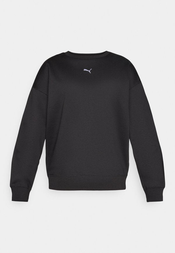 Puma ESS OVERSIZED CREW FL - Sweatshirt - black