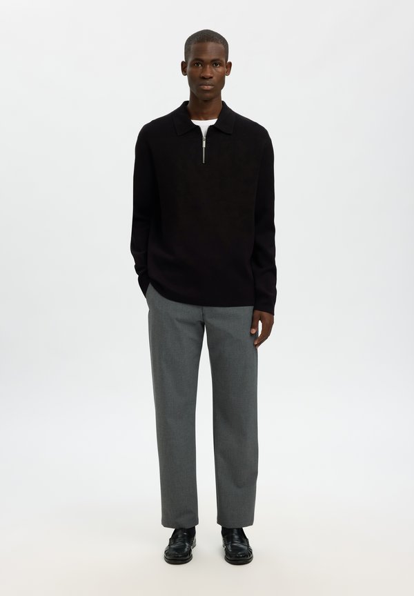 Selected SLHTELLER FN RELAXED HALF ZIP POLO NOOS