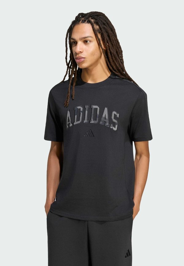 adidas Sportswear ADIDAS SPORTSWEAR SEASONAL ESSENTIALS CAMO T-SHIRT - Print T-shirt - black multicolor