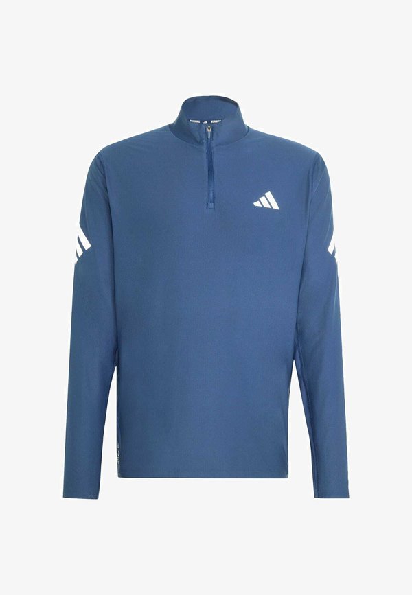 adidas Performance ADI365 ZIP - Long sleeved top - tech indigo   white