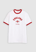 Levi's® FOOTBALL RINGER - Print T-shirt - white/red
