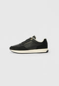 Tommy Hilfiger EMBOSSED TH MONOGRAM LEATHER TRAINERS - Trainers - black