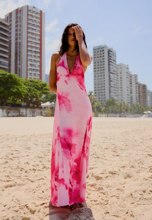 Bershka DRESS - Maxi dress - pink