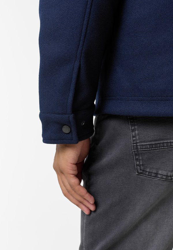 CLOSURE London FAUX WOOL BUTTON UP SHACKET