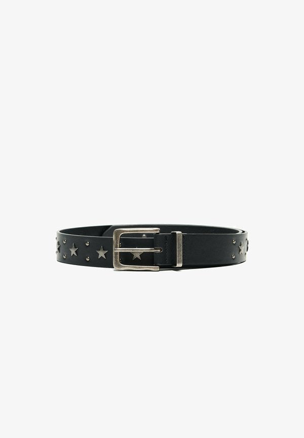 Bershka STAR STUDDED - BELT - Belt - black