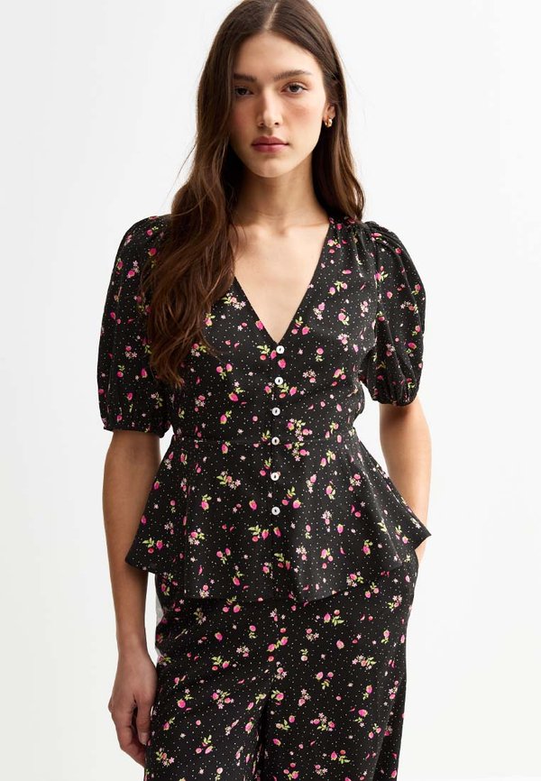 New Look FLORAL PRINT V-NECK
