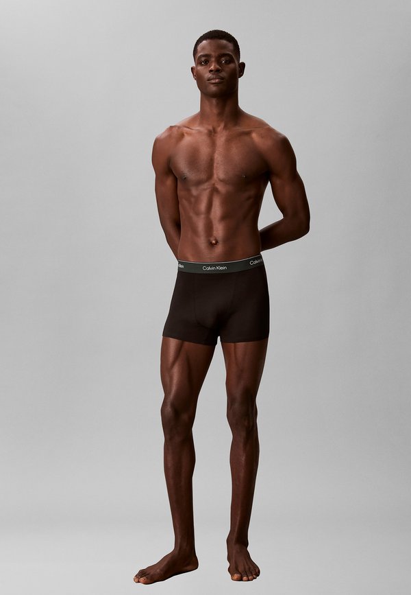 Calvin Klein Underwear 3 PACK - Trunks - black w  darkest spruce wb