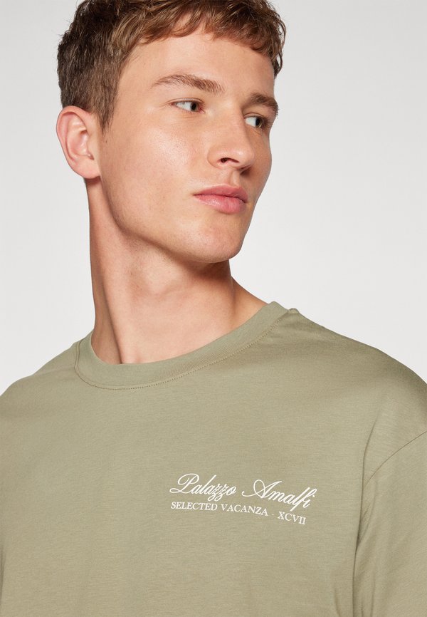 Selected SLHLOOSE PRINT O-NECK TEE