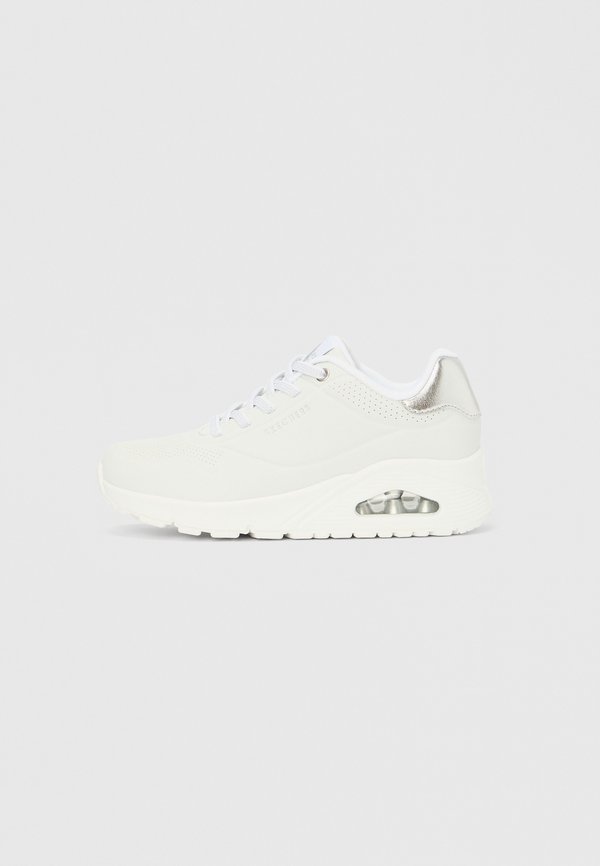 Skechers UNO - Trainers - white/silver-coloured
