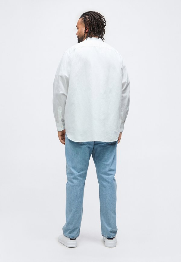 Tommy Hilfiger PLUS REGULAR FIT LINEN BLEND GRANDAD COLLAR SHIRT