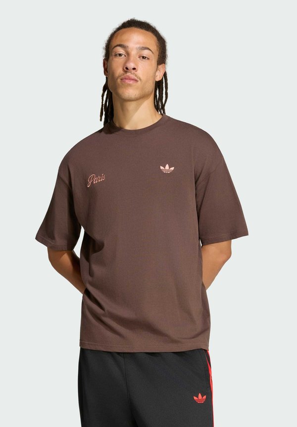 adidas Originals PARIS GFX TEE - Print T-shirt - brown
