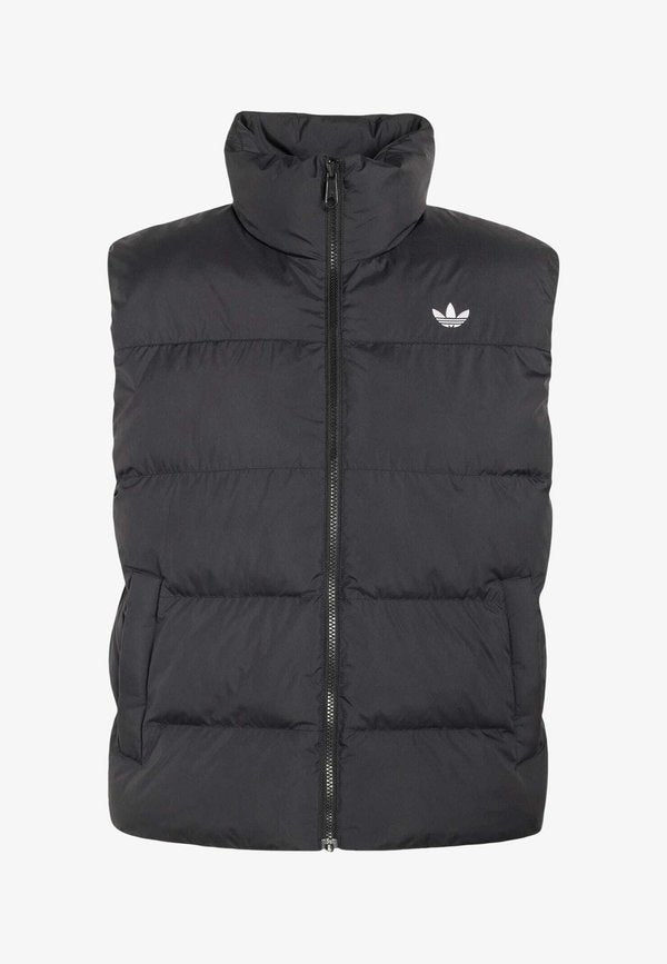adidas Originals ADIDAS ORIGINALS STAND COLLAR REGEN VEST - Waistcoat - black