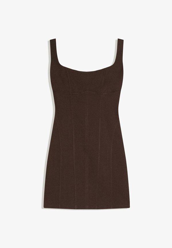 Bershka Jersey dress - dark brown
