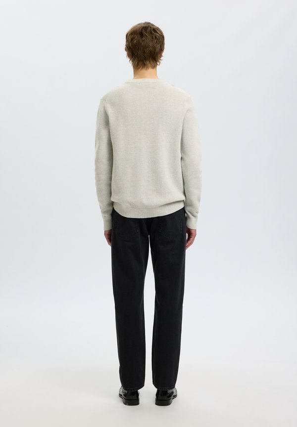 Selected SLHDANE LS KNIT STRUCTURE CREW NECK NOOS