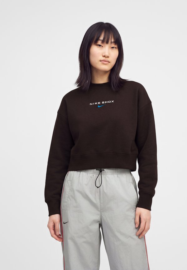 Nike Sportswear SHOX CREW - Sweatshirt - velvet brown