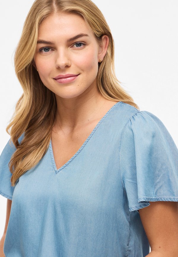VILA Short sleeved VIBISTA V-neck