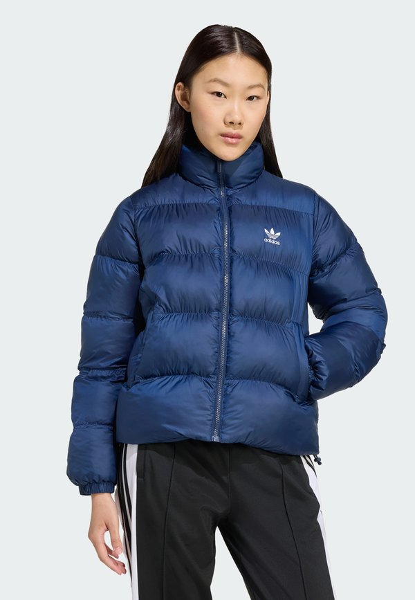 adidas Originals SHORT PUFFER - Winter jacket - night indigo