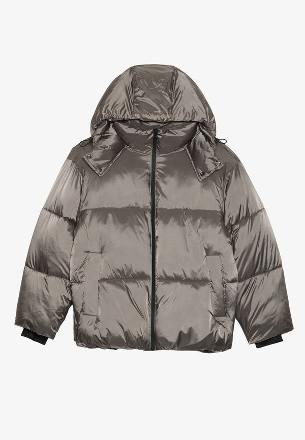 YOURTURN by Zalando UNISEX OVERSIZED FIT HOODED PUFFER JACKET