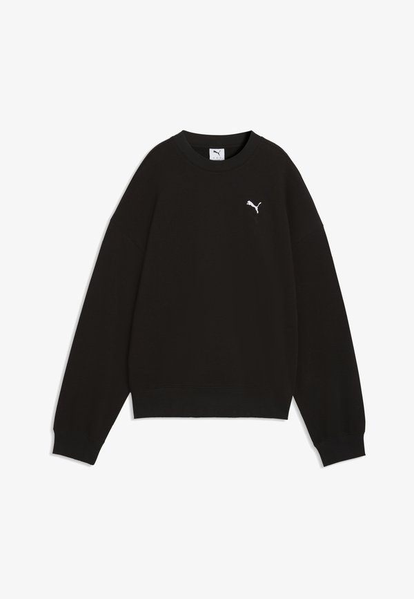 Puma WARDROBE ESS  BOXY CREW TR - Sweatshirt - black
