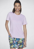 Skechers GODRI SWIFT - Basic T-shirt - pastelllila weiß