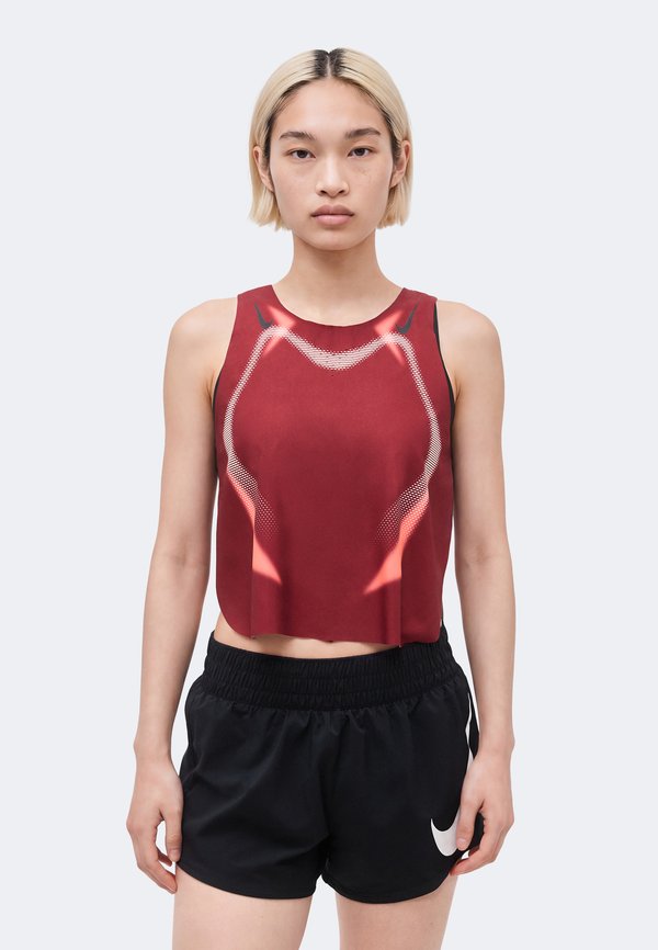 Nike Performance CROP TANK - Top - team red/black