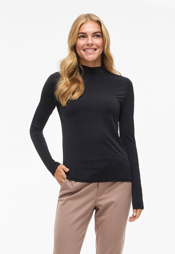 VILA VILEOA L/S HIGH NECK TOP - NOOS