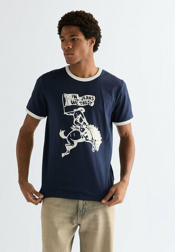 Wrangler SHORT SLEEVE RINGER TEE - REGULAR FIT