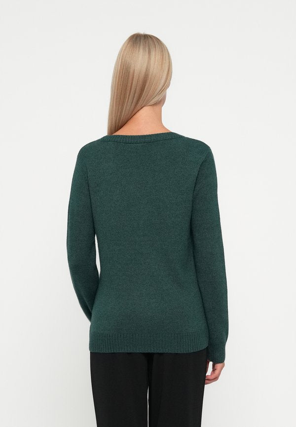 VILA VIRIL O-NECK L/S KNIT TOP - NOOS