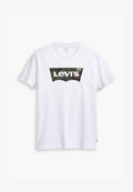 Levi's® HOUSEMARK GRAPHIC TEE - Print T-shirt - filll white