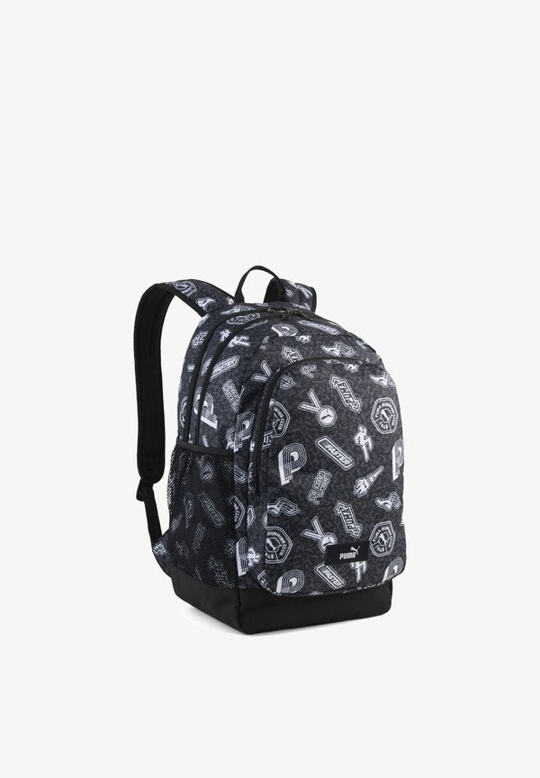 Puma PUMA ACADEMY AOP BACKPACK UNISEX - Rucksack - puma black-running icons aop